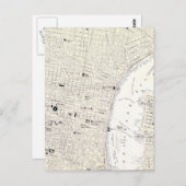 Vintage Karte von Philadelphia (1885) (Vorne/Hinten)