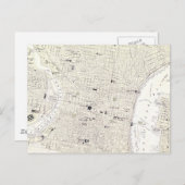 Vintage Karte von Philadelphia (1885) (Vorne/Hinten)