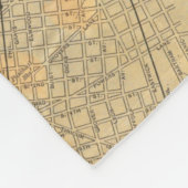 Vintage Karte von Philadelphia PA (1895) Fleecedecke (Ecke)