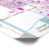 Vintage Karte von Phoenix Arizona (1952) 2 Poster (Ecke)