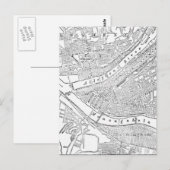 Vintage Karte von Pittsburgh (1885) (Vorne/Hinten)