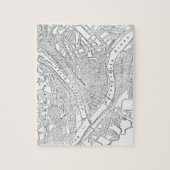 Vintage Karte von Pittsburgh (1885) Puzzle (Vertikal)