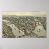 Vintage Karte von Pittsburgh (1902) Poster (Vorne)