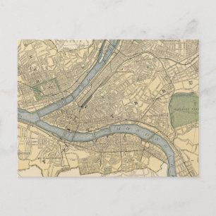 Vintage Karte von Pittsburgh PA (1891)