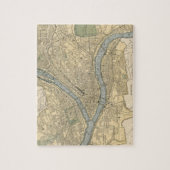 Vintage Karte von Pittsburgh PA (1891) Puzzle (Vertikal)