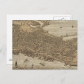 Vintage Karte von Portland Maine (1876) (Vorne/Hinten)