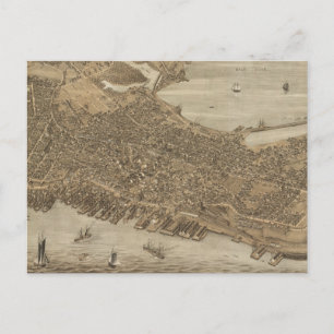 Vintage Karte von Portland Maine (1876)