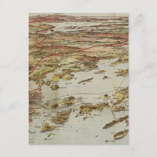 Vintage Karte von Portland Maine (1906) (Vorderseite)