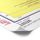 Vintage Karte von Portland OR (1974) Poster (Ecke)