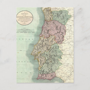 Vintage Karte von Portugal (1801)