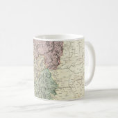 Vintage Karte von Portugal (1801) Kaffeetasse (VorderseiteRechts)