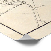 Vintage Karte von Providence Rhode Island (1899) Poster (Ecke)