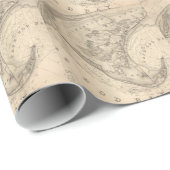 Vintage Karte von Provincetown (1836) Geschenkpapier (Rolleneckpunkt)