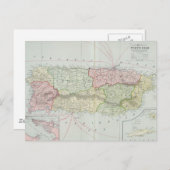 Vintage Karte von Puerto Rico (1901) (Vorne/Hinten)