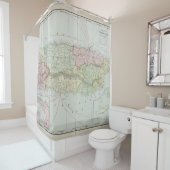 Vintage Karte von Puerto Rico (1901) Duschvorhang (Beispiel)