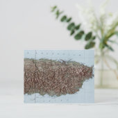 Vintage Karte von Puerto Rico (1952) (Stehend Vorderseite)