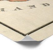 Vintage Karte von Quincy MA (1907) Poster (Ecke)