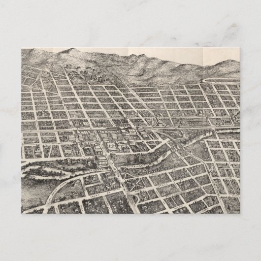 Vintage Karte von Reno Nevada (1907) (Vorderseite)