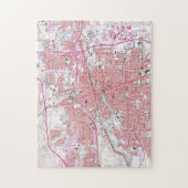 Vintage Karte von Reno Nevada (1967) Puzzle (Vertikal)