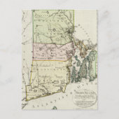 Vintage Karte von Rhode Island (1797) (Vorderseite)