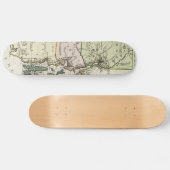 Vintage Karte von Rhode Island (1797) Skateboard (Horizontal)