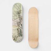 Vintage Karte von Rhode Island (1797) Skateboard (Vorderseite)