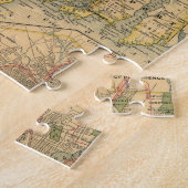 Vintage Karte von Rhode Island (1875) Puzzle (Seite)