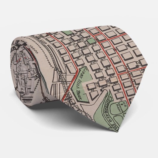 Vintage Karte von Richmond VA (1914) Krawatte (Gerollt)