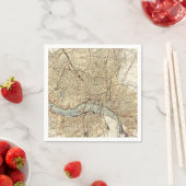 Vintage Karte von Richmond Virginia (1934) Serviette (Beispiel)