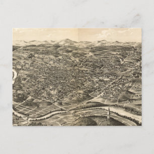 Vintage Karte von Roanoke Virginia (1891)