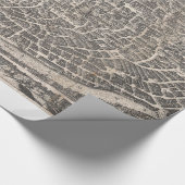 Vintage Karte von Rom Italien (1652) Geschenkpapier (Ecke)