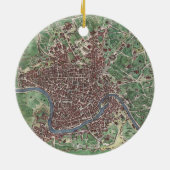 Vintage Karte von Rom Italien (1721) Keramikornament (Hinten)