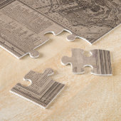 Vintage Karte von Rom Italien (1730) Puzzle (Seite)