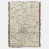 Vintage Karte von Rom Italien (1821) Decke (Vorderseite Vertikal)