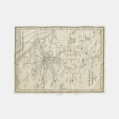 Vintage Karte von Rom Italien (1821) Fleecedecke (Vorderseite (Horizontal))