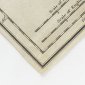 Vintage Karte von Rom Italien (1821) Fleecedecke (Ecke)