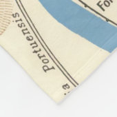 Vintage Karte von Rom Italien (1870) Fleecedecke (Ecke)