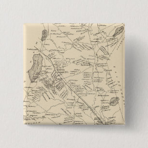 Vintage Karte von Salem Massachusetts (1892) Button