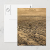 Vintage Karte von Salem Oregon (1876) (Vorne/Hinten)