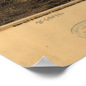 Vintage Karte von Salem Oregon (1876) Poster (Ecke)