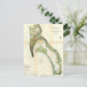 Vintage Karte von San Diego Bay (1857) (Stehend Vorderseite)