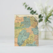 Vintage Karte von San Francisco (1890) (Stehend Vorderseite)