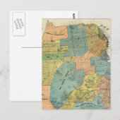 Vintage Karte von San Francisco (1890) (Vorne/Hinten)