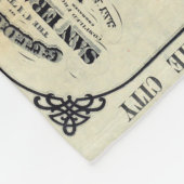 Vintage Karte von San Francisco (1890) Fleecedecke (Ecke)