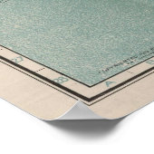 Vintage Karte von San Francisco (1915) Poster (Ecke)