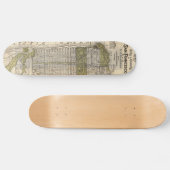 Vintage Karte von San Francisco (1932) Skateboard (Horizontal)