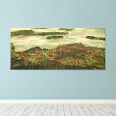 Vintage Karte von Sandusky Ohio (1898) Leinwanddruck (Insitu (Holzboden))