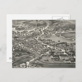 Vintage Karte von Sandwich MA (1884) (Vorne/Hinten)