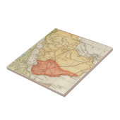 Vintage Karte von Saudi-Arabien (1780) Fliese (Seite)