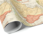 Vintage Karte von Saudi-Arabien (1780) Geschenkpapier (Rolleneckpunkt)